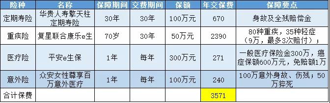 保险配置方案