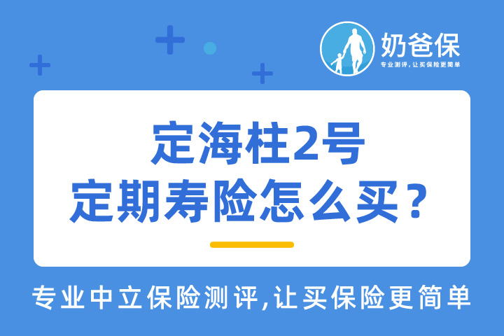 定海柱2号定期寿险应该怎么买？承保公司靠谱吗？