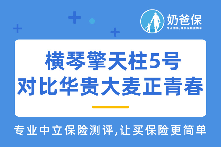 横琴擎天柱5号和华贵大麦正青春定期寿险哪个好？