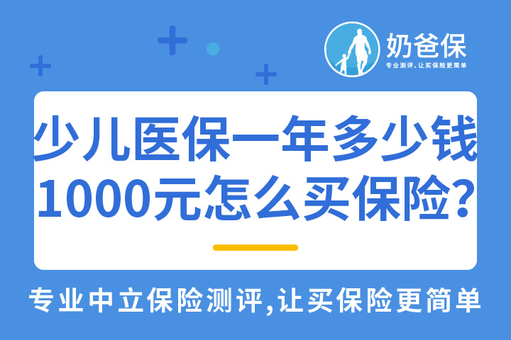 少儿医保一年多少钱？1000元给孩子买什么保险？