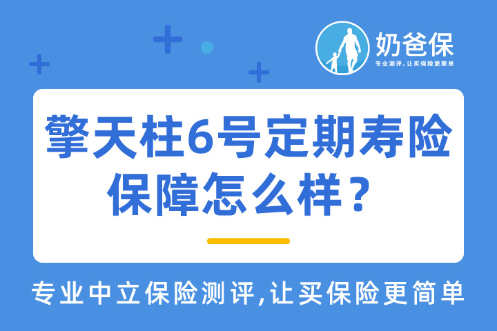 擎天柱6号定期寿险怎么样？哪款定期寿险好？