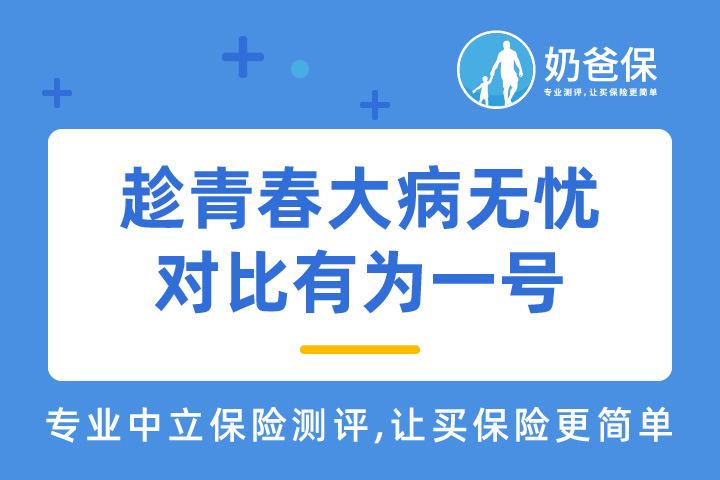 中国人保趁青春大病无忧对比有为一号重疾险，有什么区别？哪个性价比更高？